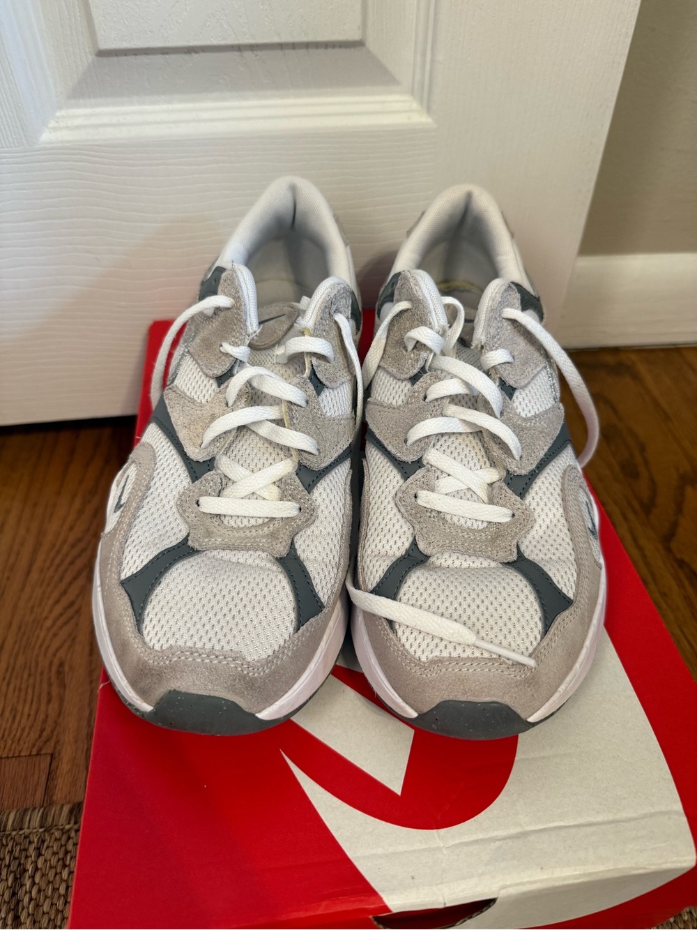 Nike AL8 White, Gray Sneakers